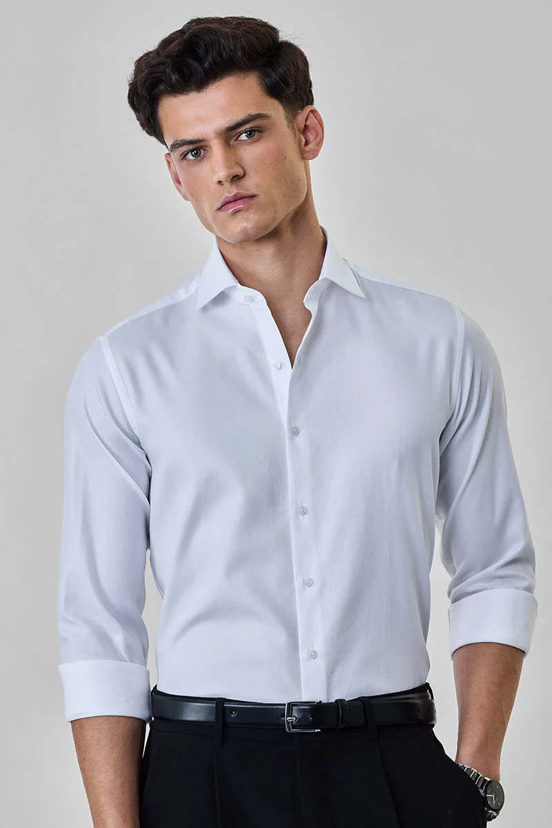 SNITCH Slim Fit Luxe 100% Cotton Shirt